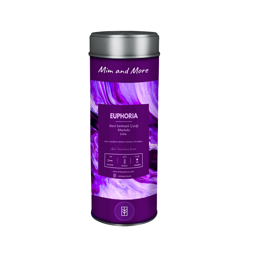 Euphoria Tea – Ahududulu Mavi Sarmaşık Çiçeği Harmanı, 50 g