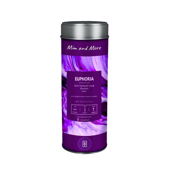 Euphoria Tea – Ahududulu Mavi Sarmaşık Çiçeği Harmanı 50 g