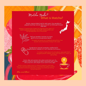Mango Strawberry Matcha – Mango & Çilek Aromalı Ceremonial Grade Matcha Tozu 25 g
