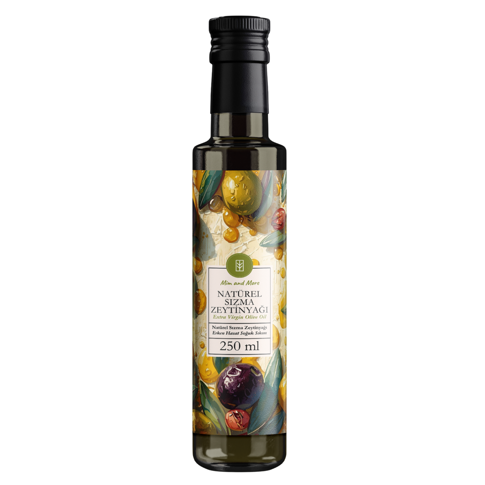 Saf Natürel Sızma Zeytinyağı 250 ml — Soğuk Sıkım, %100 Doğal Zeytinyağı, 250 ml