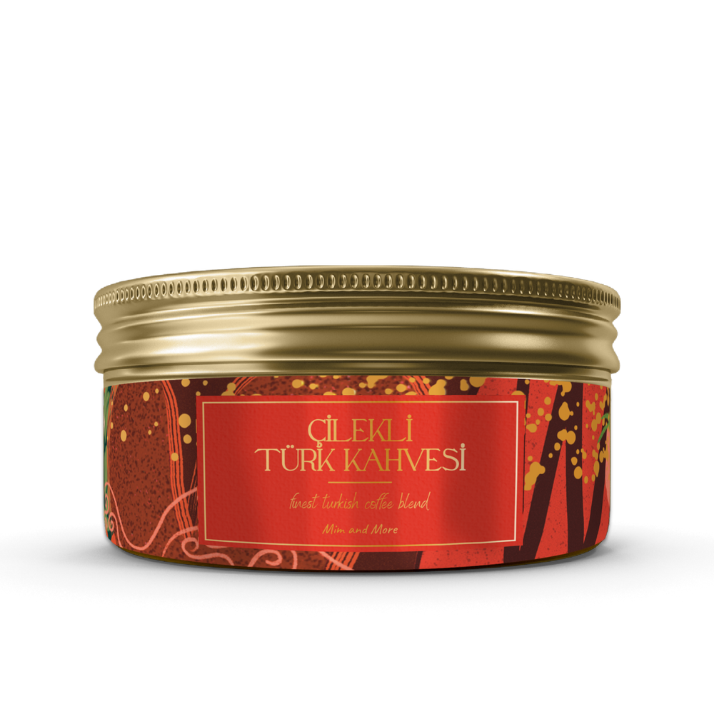 Strawberry Turkish Coffee - Çilek Aromalı Türk Kahvesi 150 g