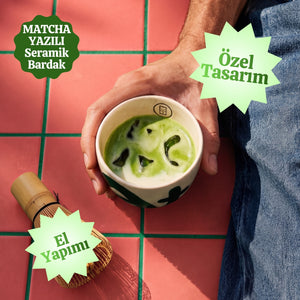 Matcha Seramik Bardak – El Yapımı & El Boyaması Seramik Bardak