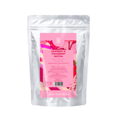 Raspberry Strawberry Matcha – Ahududu & Çilek Aromalı Ceremonial Grade Matcha Tozu 50 g