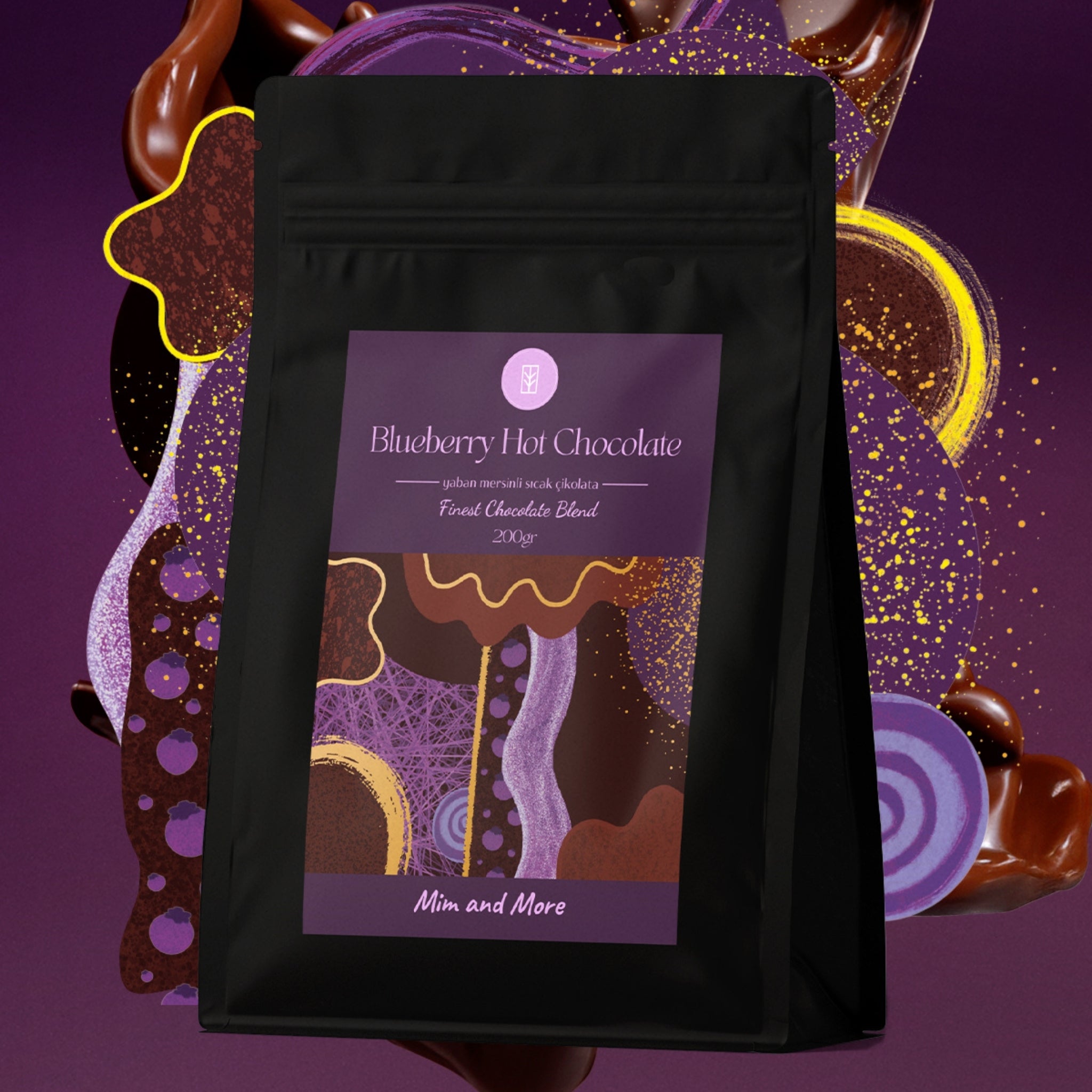 Yaban Mersinli Sıcak Çikolata Blueberry Hot Chocolate – Mim and More