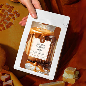 Salted Caramel Coffee - Tuzlu Karamel Aromalı Çekirdek Kahve 200 g