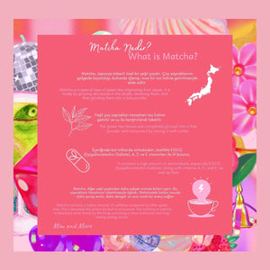 High Vibes Matcha – Gül & Şeftali Aromalı Ceremonial Grade Matcha Tozu 25 g
