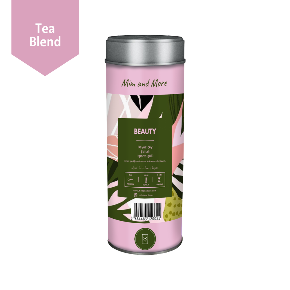 Beauty Tea – Şeftali ve Güllü Beyaz Çay Harmanı 50 g