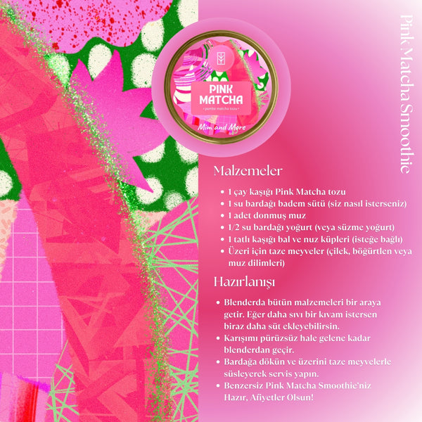 Pink Matcha – Pancar Aromalı Matcha Tozu 25 g