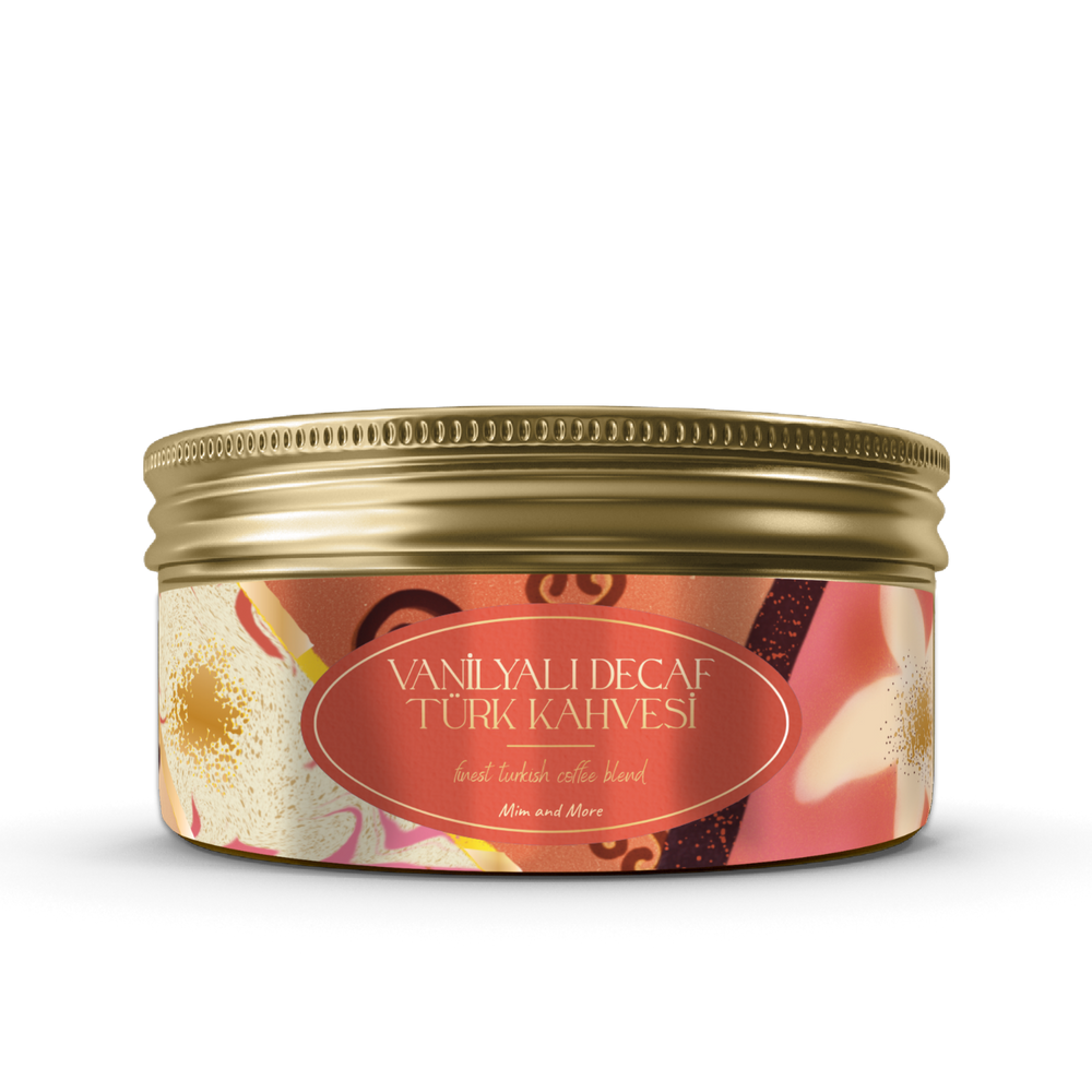 Decaf Vanilla Turkish Coffee - Kafeinsiz Vanilya Aromalı Türk Kahvesi, 150 gr