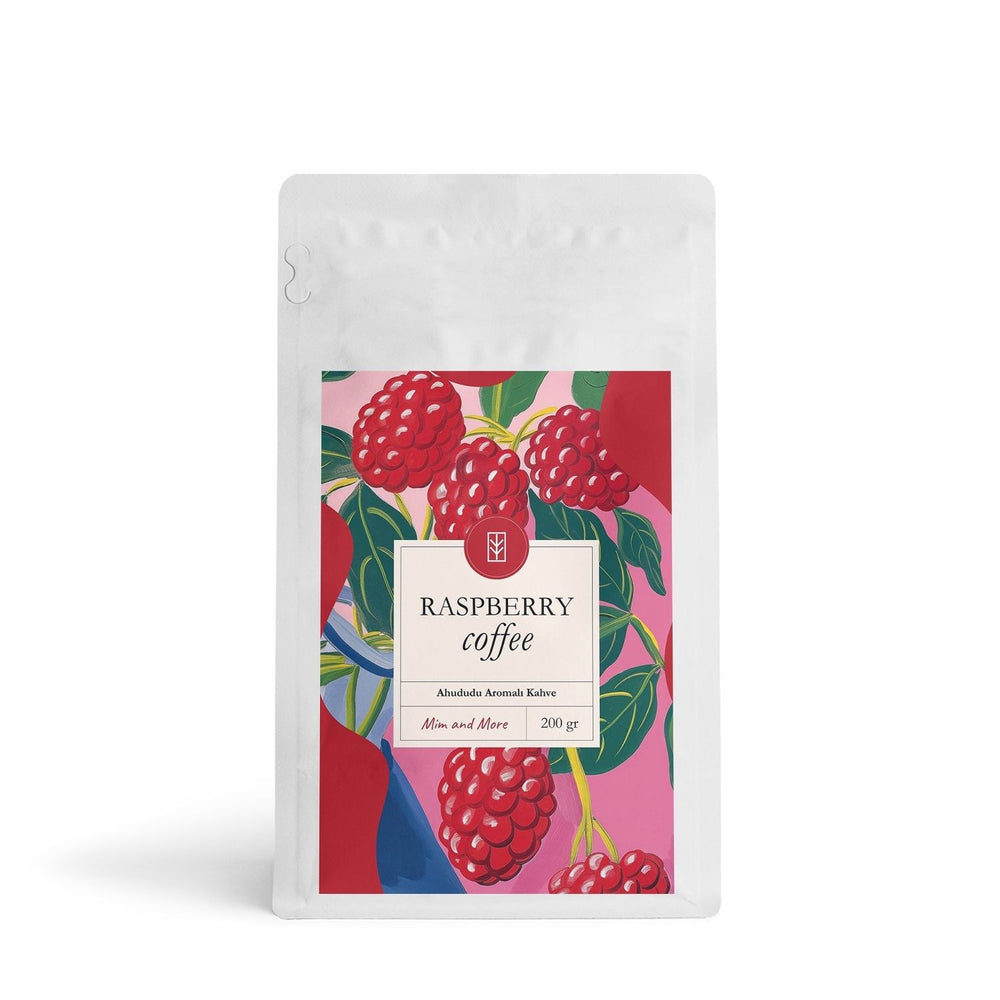 Raspberry Coffee - Ahududu Aromalı Çekirdek Kahve 200 g