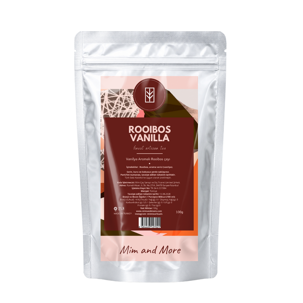 Rooibos Vanilla Tea – Kafeinsiz Rooibos Bitki Çayı 100 g