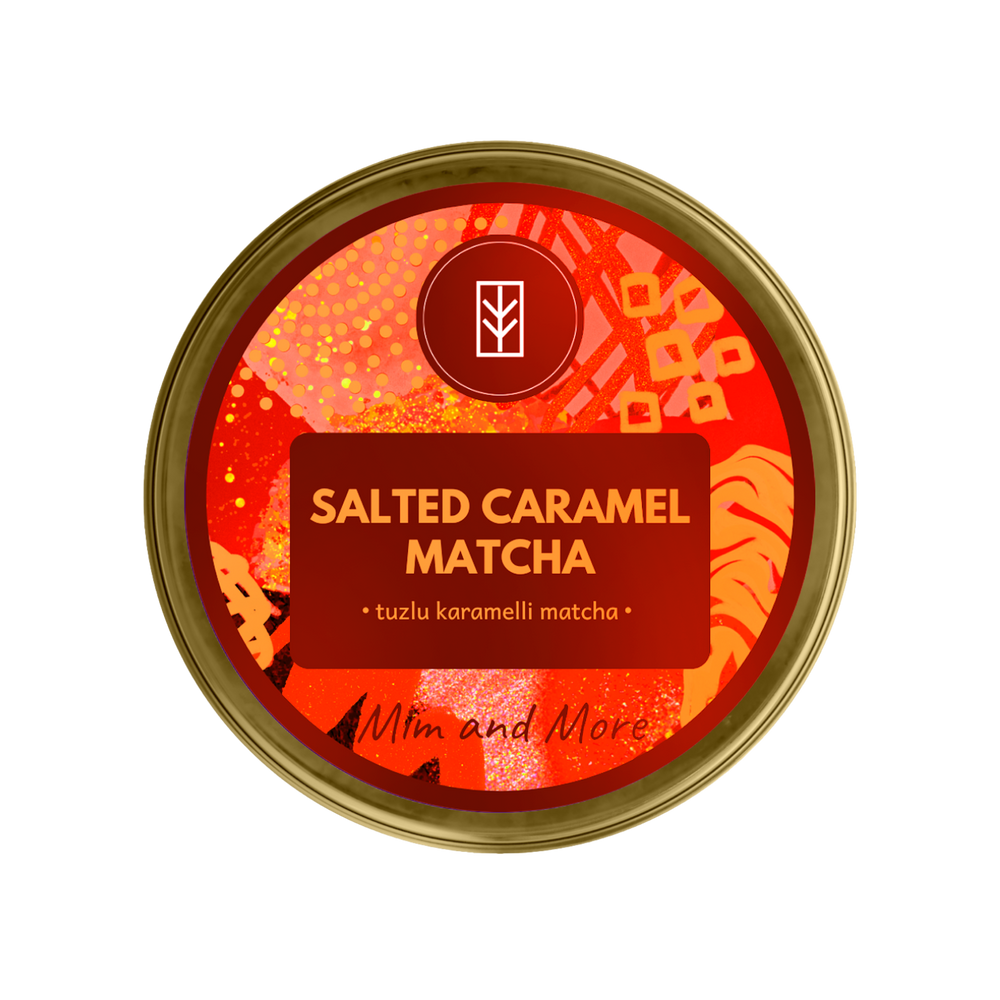 Salted Caramel Matcha – Tuzlu Karamel Aromalı Ceremonial Grade Matcha Tozu 25 g