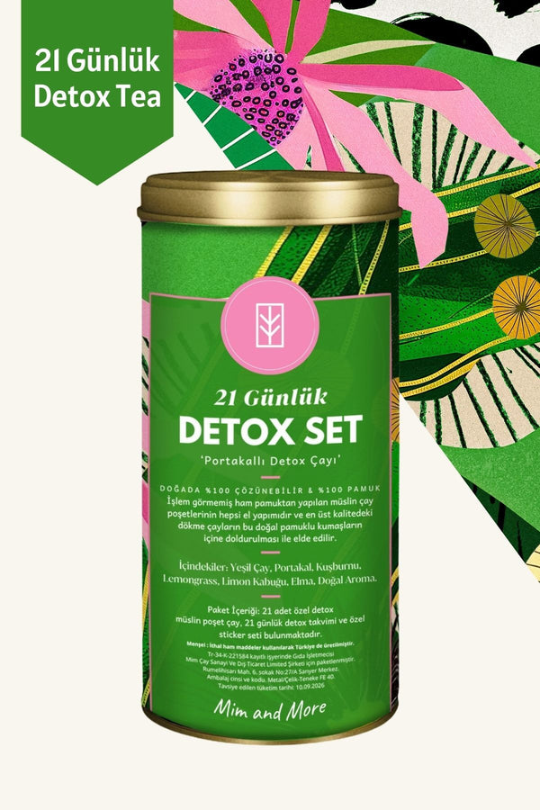 21 Günlük Portakallı Detoks Çayı Seti – 21 Adet Müslin Poşet Çay