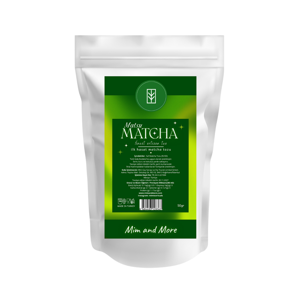 Matsu Matcha - İlk Hasat Premium Saf Matcha Tozu 50 G