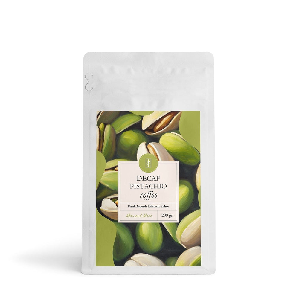 Decaf Pistachio Coffee - Kafeinsiz Antep Fıstığı Aromalı Filtre Kahve, 200 gr