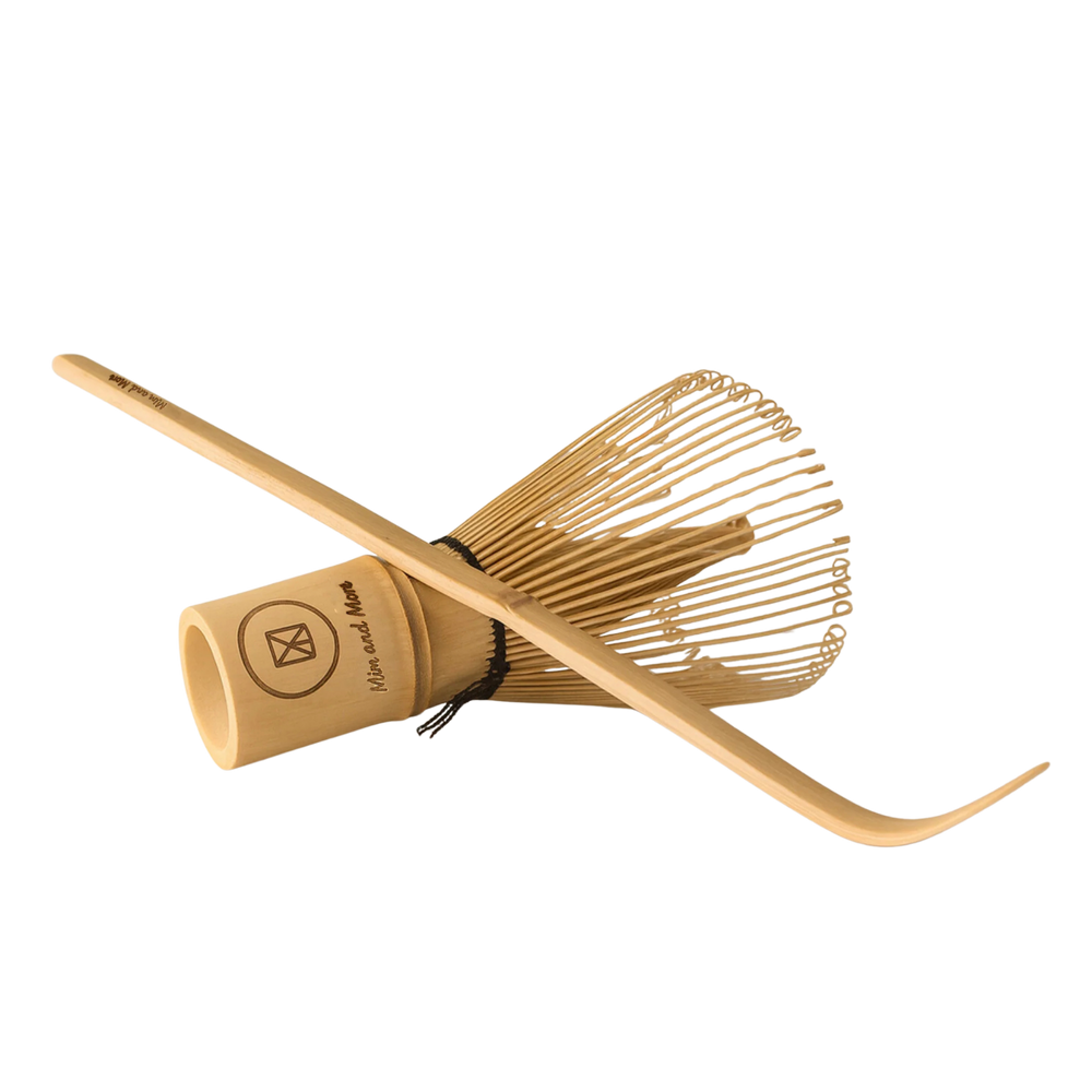 Bamboo Matcha Whisk & Bamboo Matcha Kaşık Set