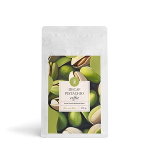 Decaf Pistachio Coffee - Kafeinsiz Antep Fıstığı Aromalı Çekirdek Kahve 200 g