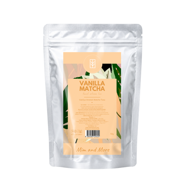 Vanilla Matcha – Vanilya Aromalı Ceremonial Grade Matcha Tozu 50 g
