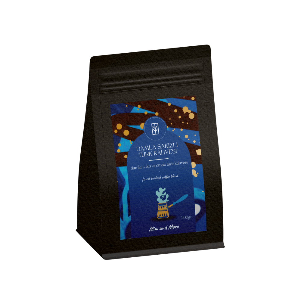 Mastic Gum Turkish Coffee - Damla Sakız Aromalı Türk Kahvesi 200 g