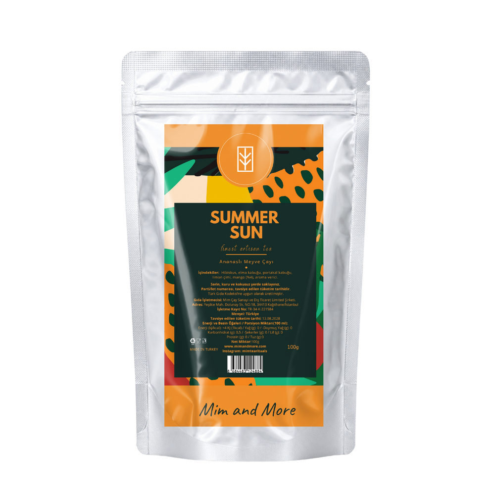 Summer Sun – Ananaslı Hibiskus Meyve ve Bitki Çayı 100 g