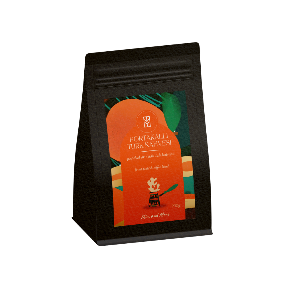 Orange Turkish Coffee - Portakal Aromalı Türk Kahvesi, 200 gr