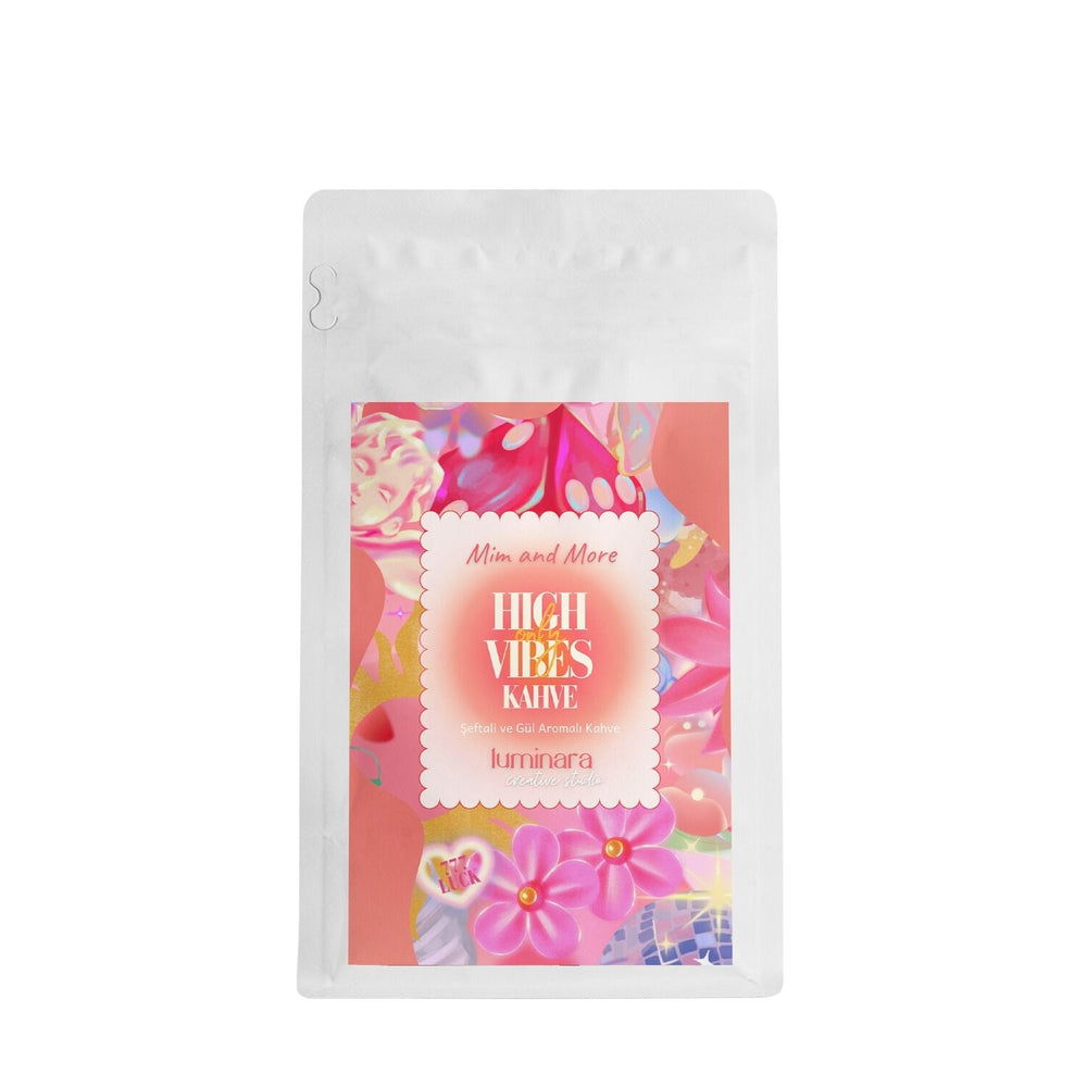 Luminara Studio x Mim and More High Vibes Only Peach & Rose Coffee