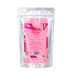 Raspberry Strawberry Matcha – Ahududu & Çilek Aromalı Ceremonial Grade Matcha Tozu 100 g