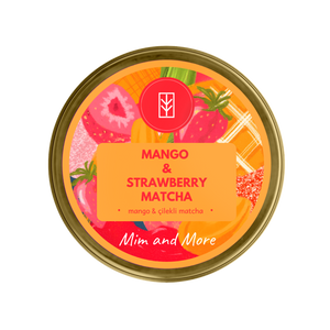Mango Strawberry Matcha – Mango & Çilek Aromalı Ceremonial Grade Matcha Tozu 25 g