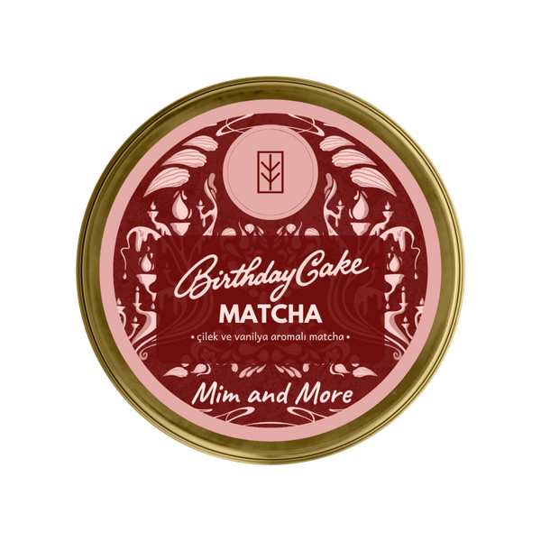 Birthday Cake Set – Çilek & Vanilya Aromalı Matcha, Çay & Kahve Hediye Seti