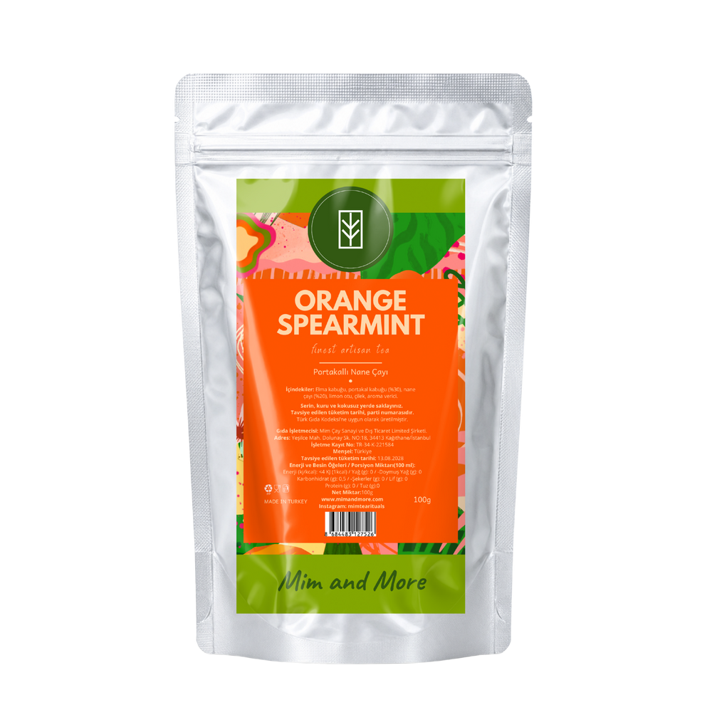 Orange Spearmint Tea - Portakallı Kıvırcık Nane Çayı 100 g