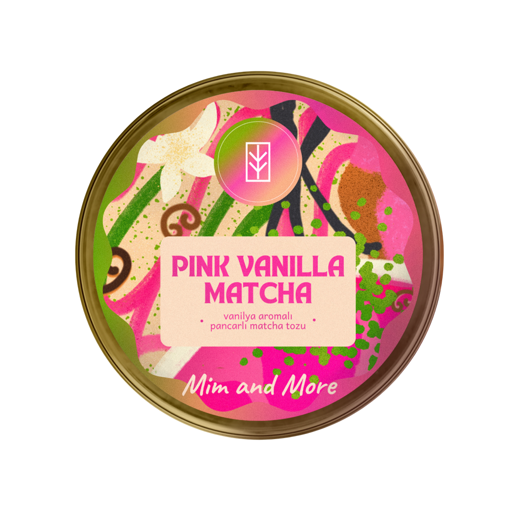 Pink Vanilla Matcha – Vanilya Aromalı Pink Matcha Tozu 25 g