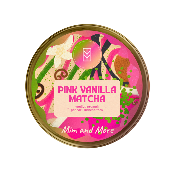 Pink Vanilla Matcha – Vanilya Aromalı Pink Matcha Tozu 25 g
