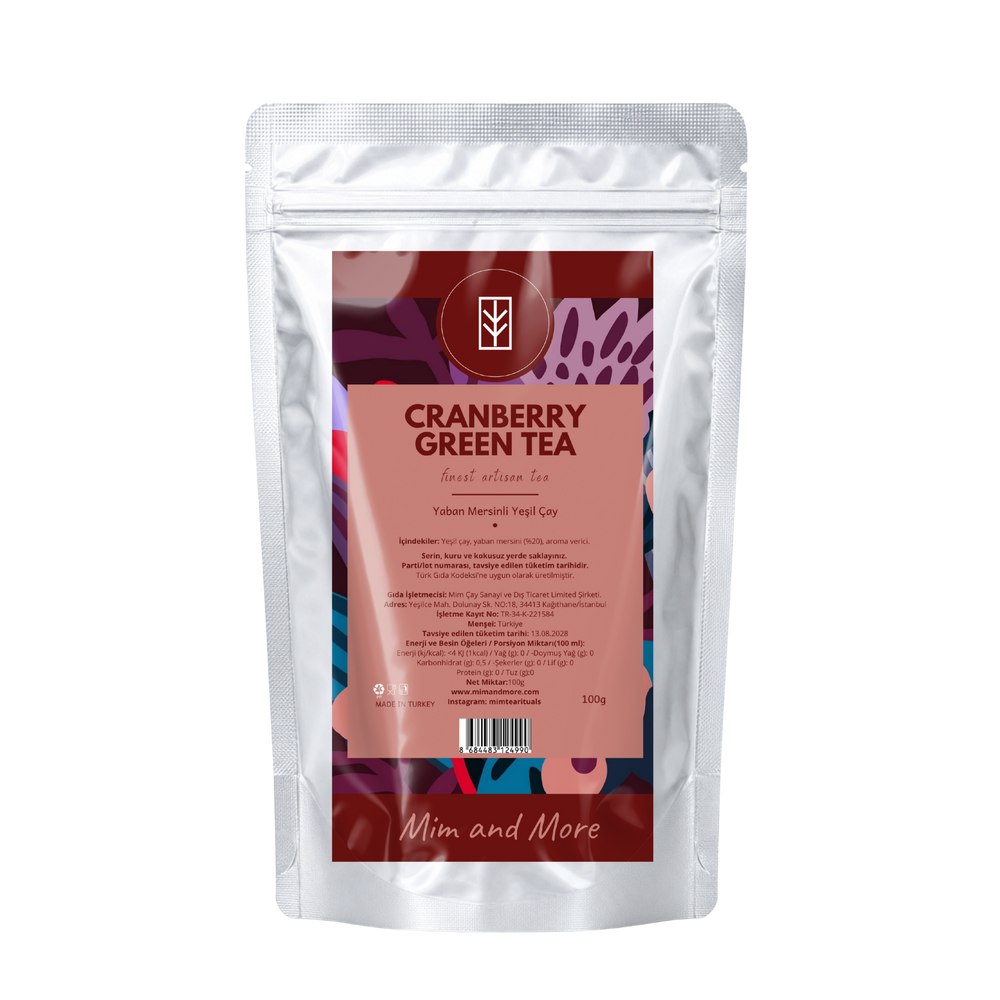 Cranberry Green – Yaban Mersinli Bitki Çayı 100 g
