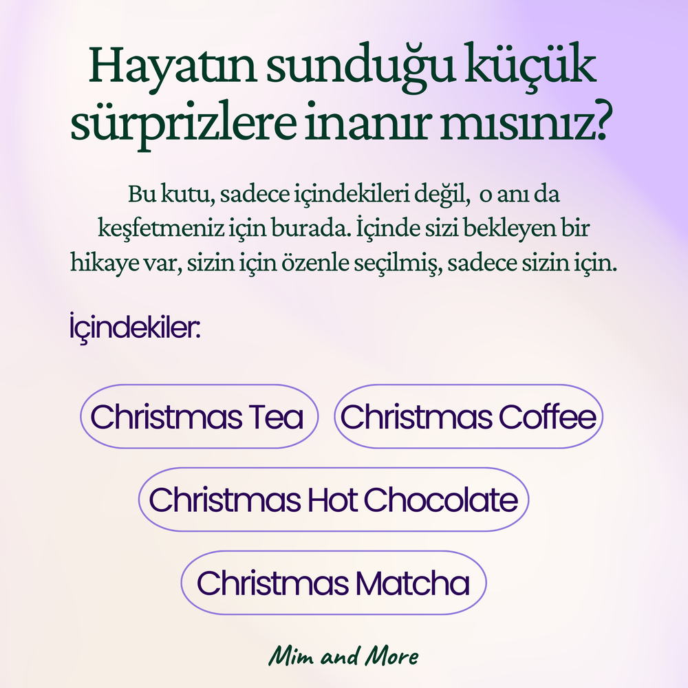 New Year Hediye Kutusu | Christmas Tea, Christmas Coffee, Hot Chocolate – Yılbaşı Hediye Seti