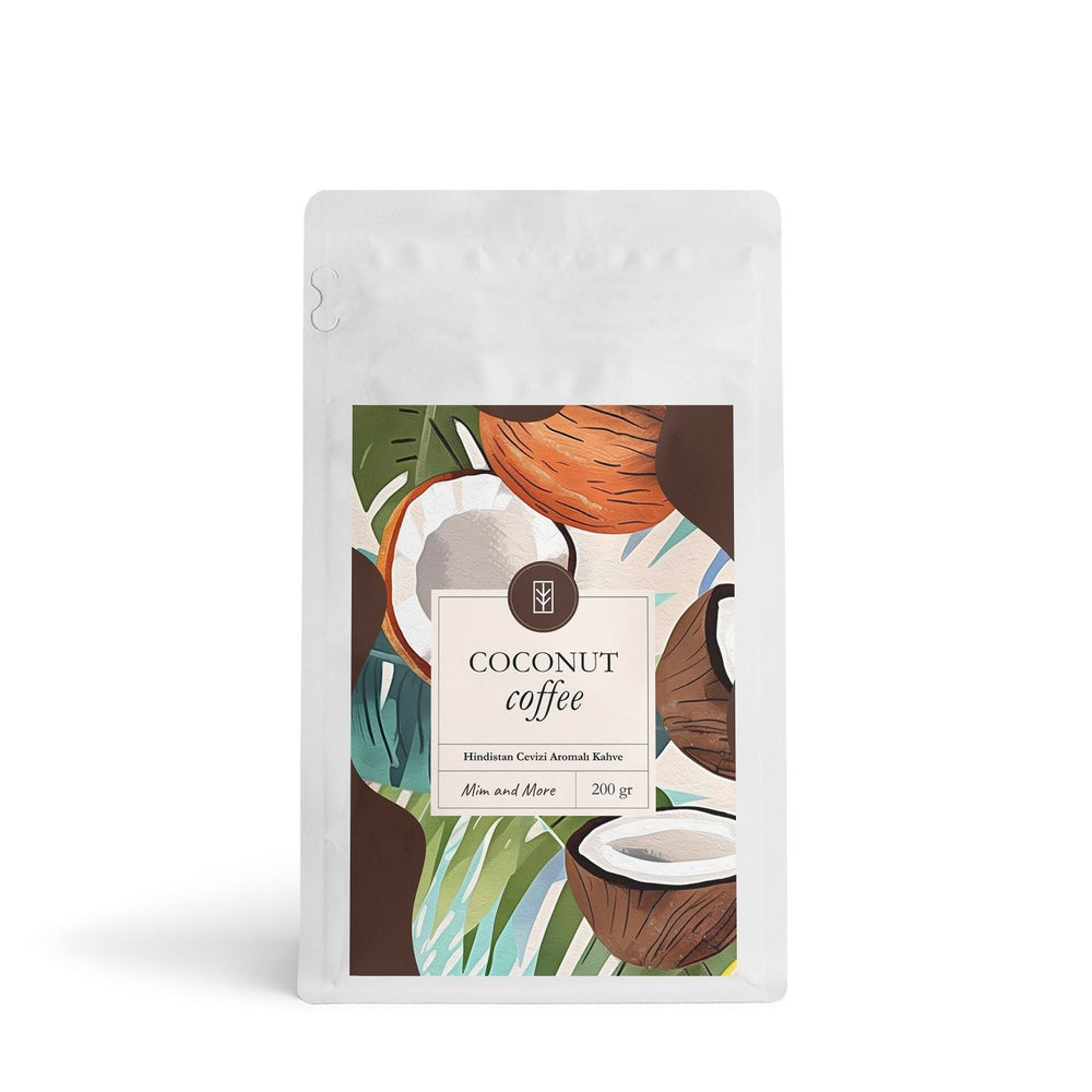 Coconut Coffee - Hindistan Cevizi Aromalı Çekirdek Kahve 200 g