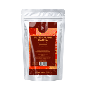 Salted Caramel Matcha – Tuzlu Karamel Aromalı Ceremonial Grade Matcha Tozu 100 g