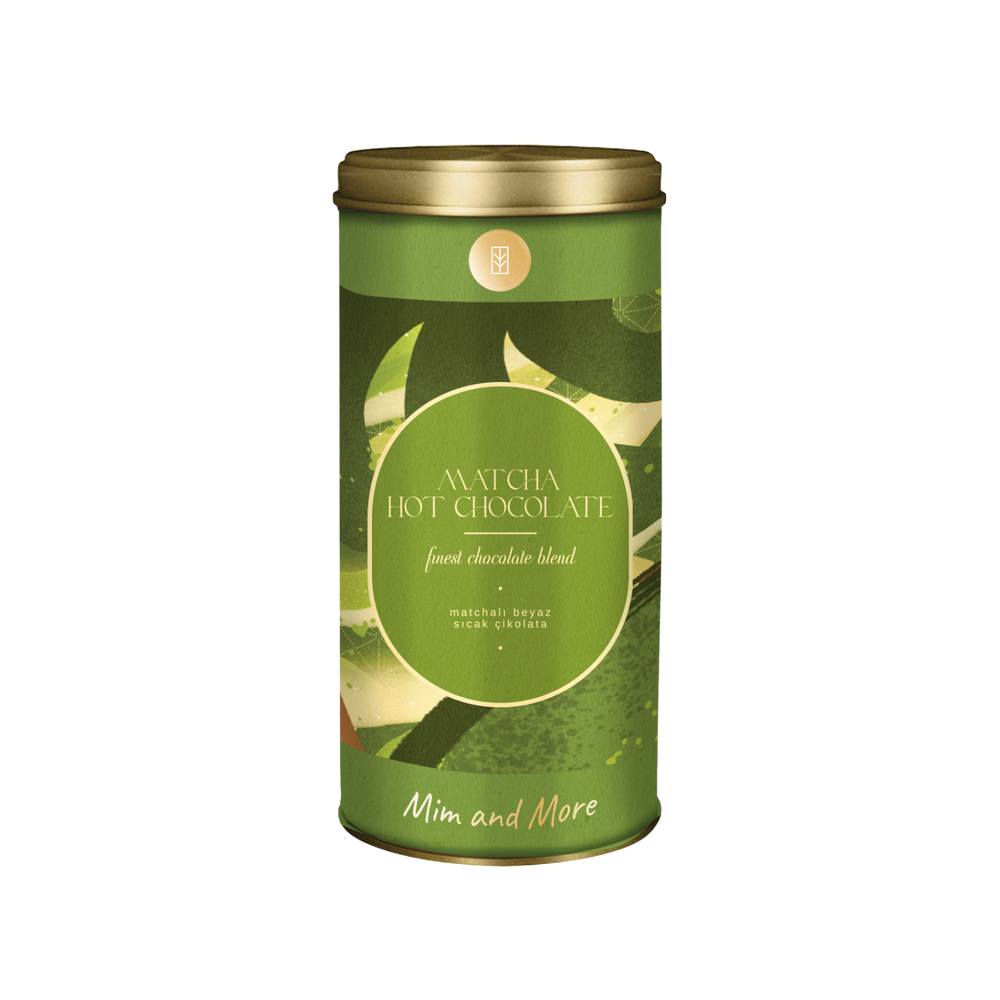 Matcha Hot Chocolate - Matchalı Sıcak Çikolata Tozu Tin, 200 g