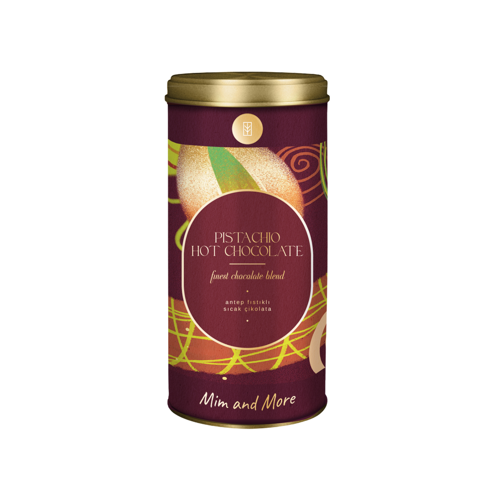 Pistachio Hot Chocolate - Antep Fıstıklı Sıcak Çikolata Tozu Tin, 200 g