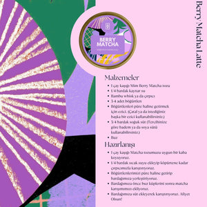 Berry Matcha – Orman Meyve Aromalı Ceremonial Grade Matcha Tozu 25 g