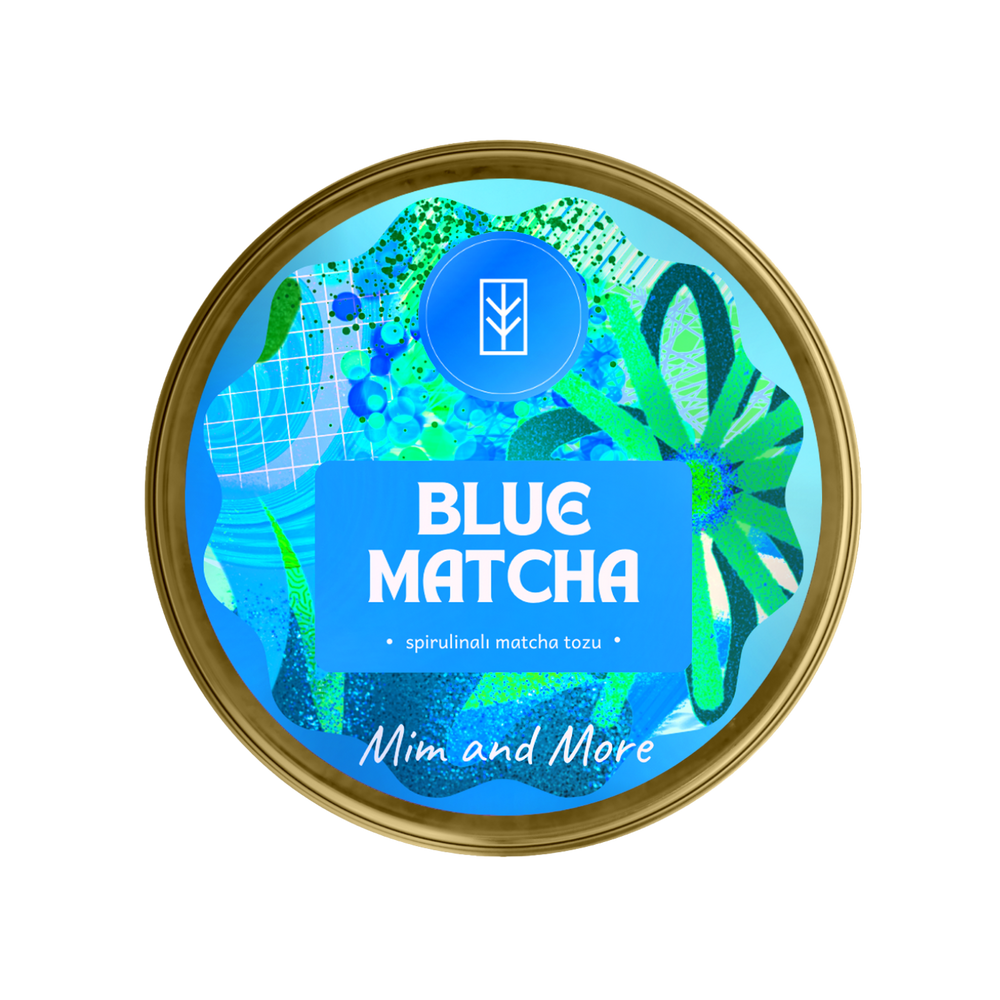 Blue Matcha – Kurabiye Aromalı Mavi Spirulina & Matcha Tozu 25 g
