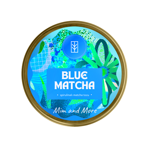 Blue Matcha – Kurabiye Aromalı Mavi Spirulina & Matcha Tozu 25 g