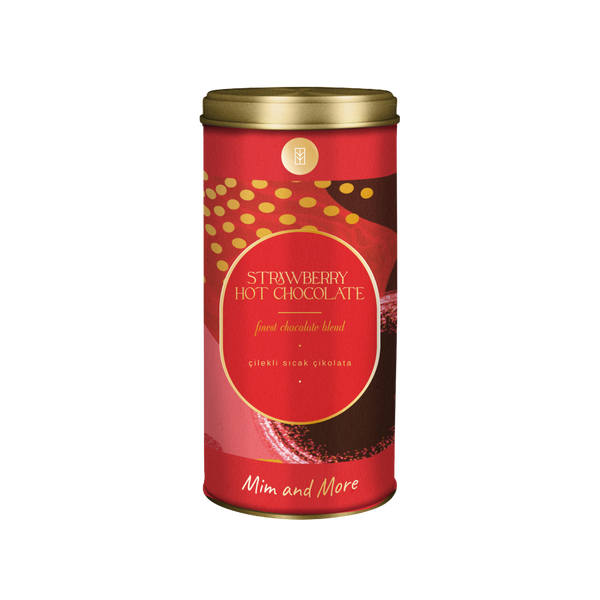 Strawberry Hot Chocolate - Çilekli Sıcak Çikolata Tin, 200 g