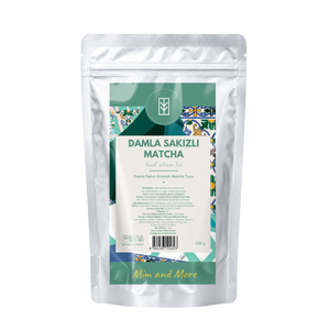Mastic Gum Matcha – Damla Sakızı Aromalı Ceremonial Grade Matcha Tozu 100 g