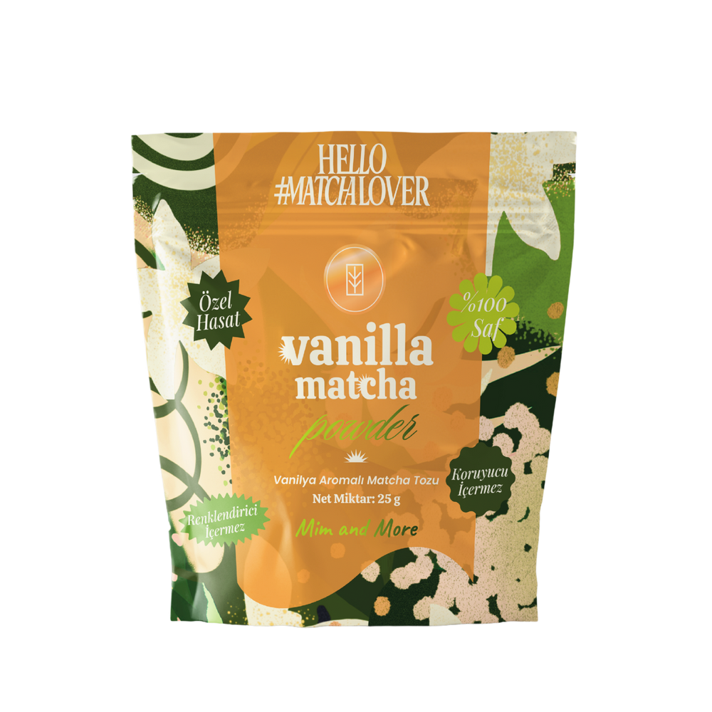 Vanilla Matcha Powder - Vanilya Aromalı Matcha Tozu Doypack, 25 g