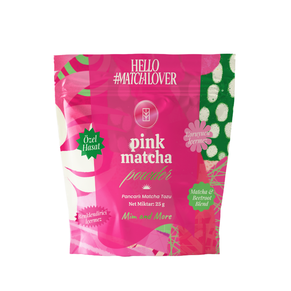Pink Matcha Powder - Pembe Beetroot Superfood Matcha Tozu Doypack 25 g