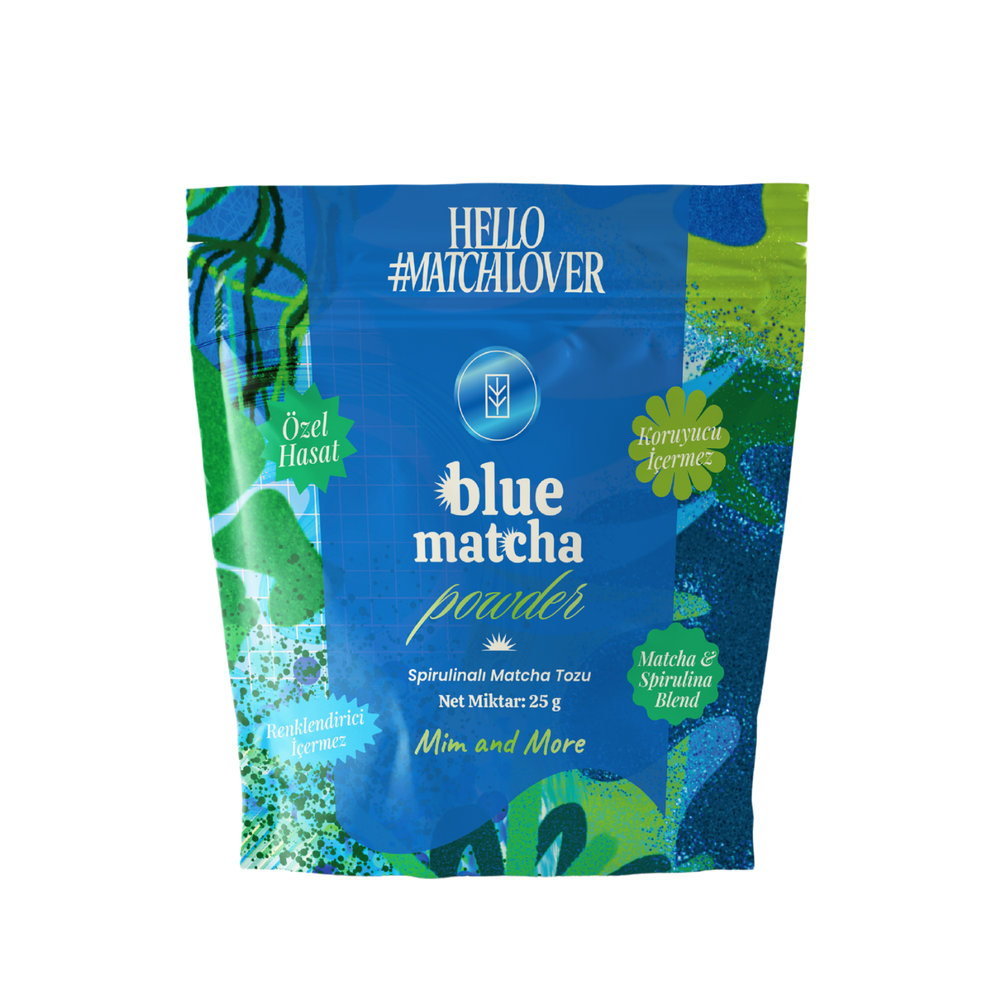 Blue Matcha Powder - Mavi Spirulina Superfood Matcha Tozu Doypack 25 g