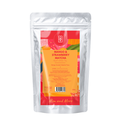 Mango Strawberry Matcha – Mango & Çilek Aromalı Ceremonial Grade Matcha Tozu 100 g