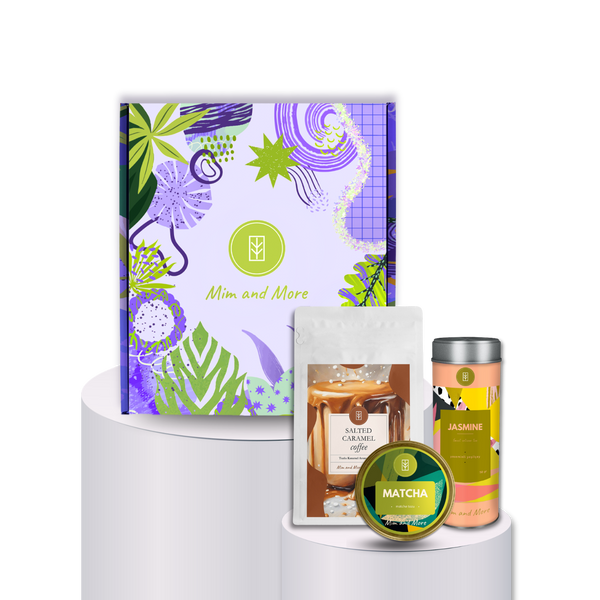 Flair Hediye Kutusu | Saf Matcha, Jasmine Tea, Salted Caramel Coffee – Doğal Lezzet Seti