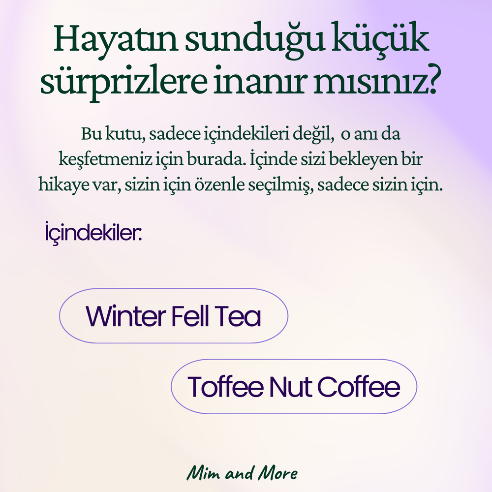 Cozy Hediye Kutusu | Winter Fell Tea, Toffee Nut Coffee – Huzur Seti