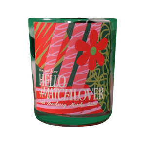 Iced Strawberry Matcha Latte Mum | Doğal Soya Balmumu Jel Mum – Çevre Dostu Dekoratif Mum 250 g